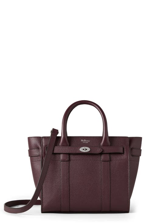 【Mulberry】バーガンディバック Mulberry Burgundy Red Leather Tote lined Handles Shopper