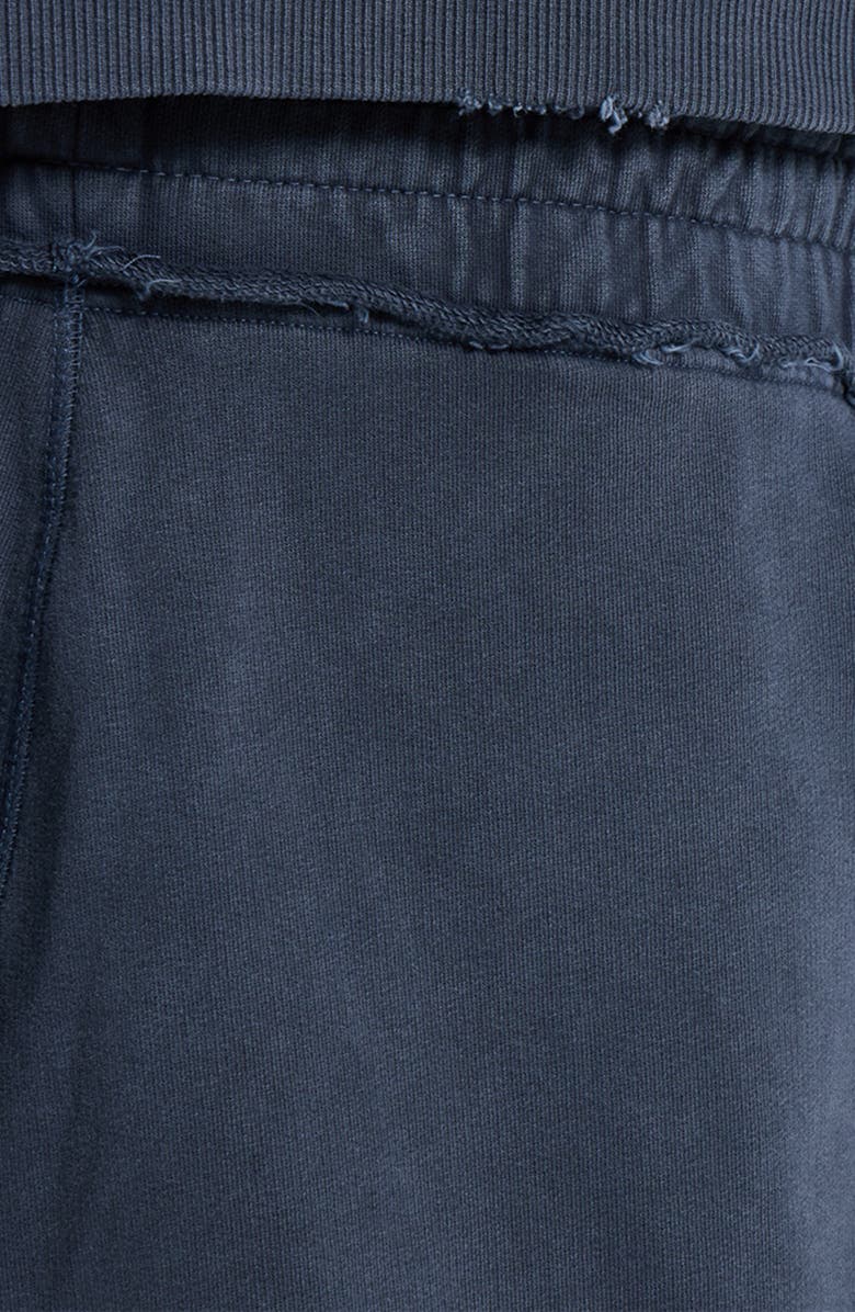 JADED LONDON Oversize Sporty Stripe Denim Wash Cotton Sweatpants, Alternate, color, Blue