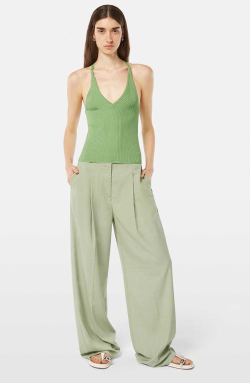 Scotch & Soda Rib Racerback Sweater Tank In Pistachio