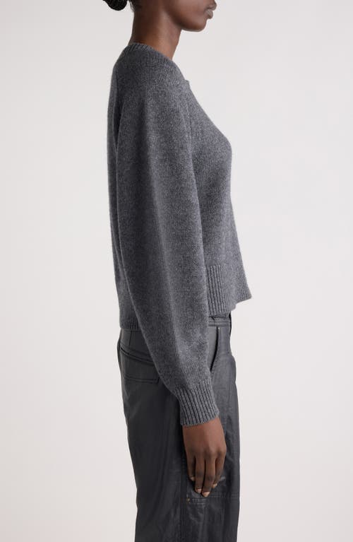 Isabel Marant Leandra Merino Wool & Cashmere Sweater In Anthracite