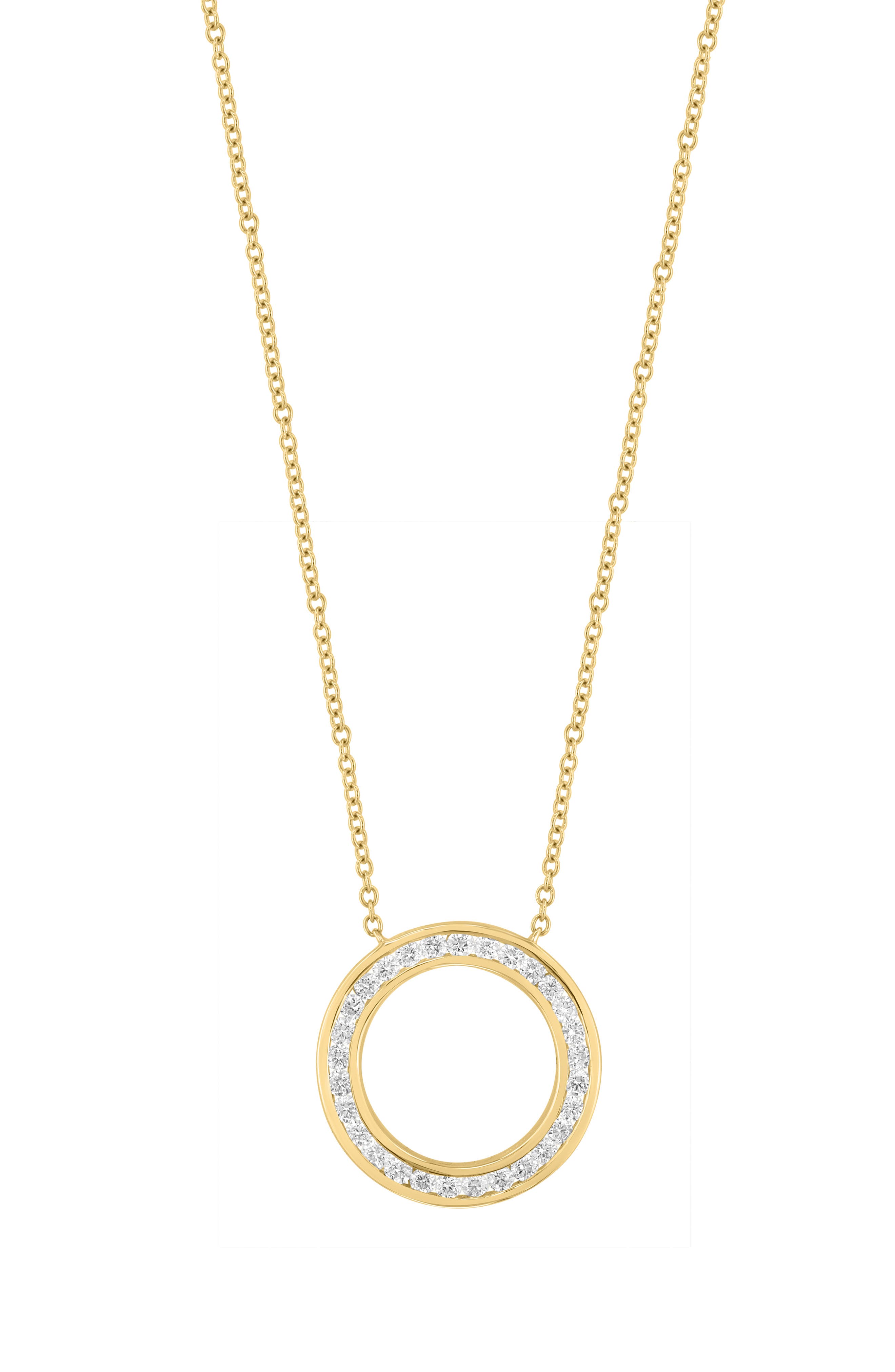 EFFY Diamond Circle Pendant Necklace