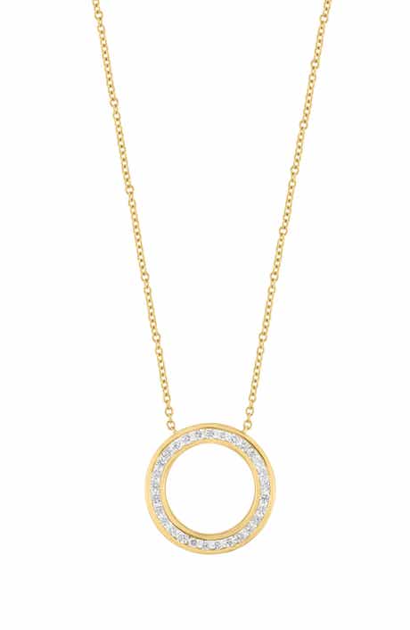 EFFY Diamond Circle Pendant Necklace