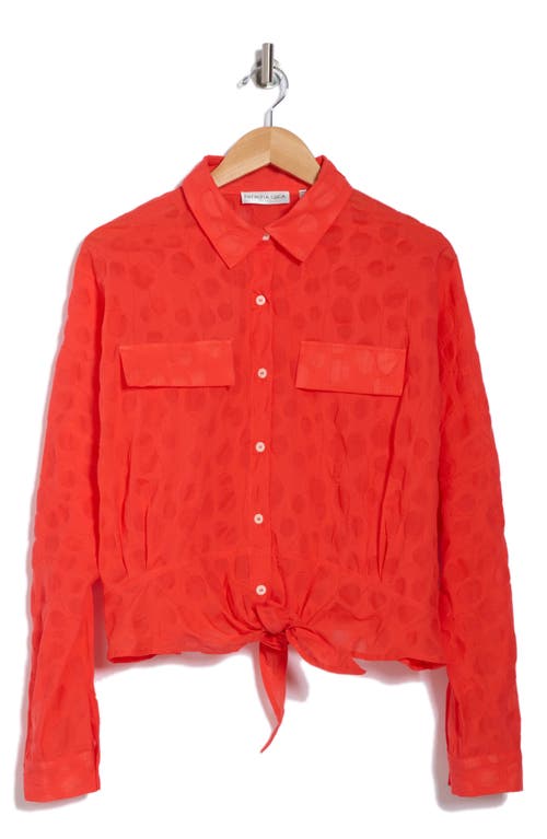 Patrizia Luca Tie Hem Button Front Shirt