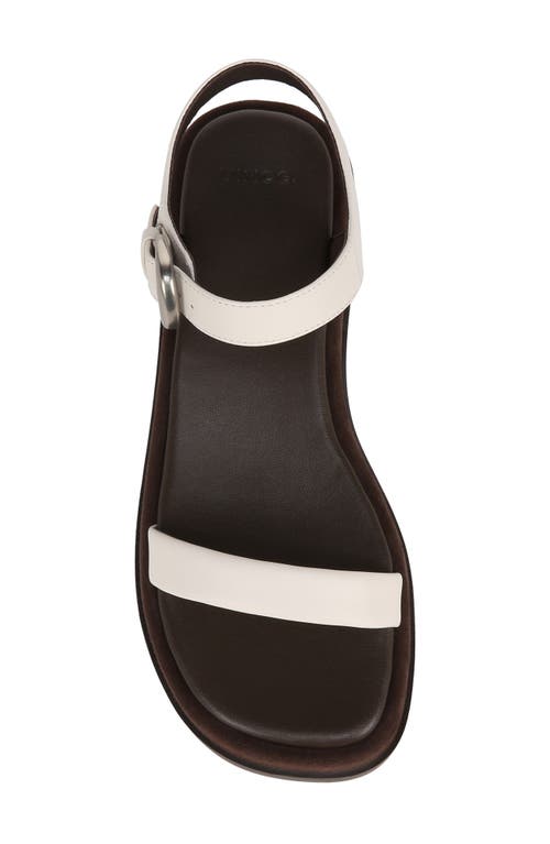 Vince Heloise Ankle Strap Platform Sandal In Milk