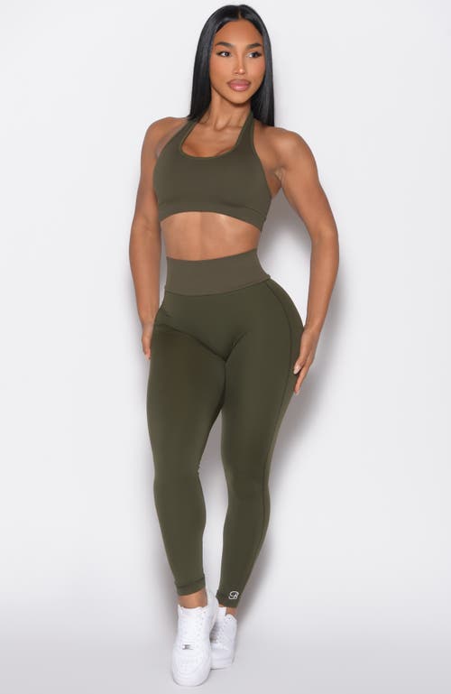 Bombshell Sportswear Figure Butt Lift Leggings In Green