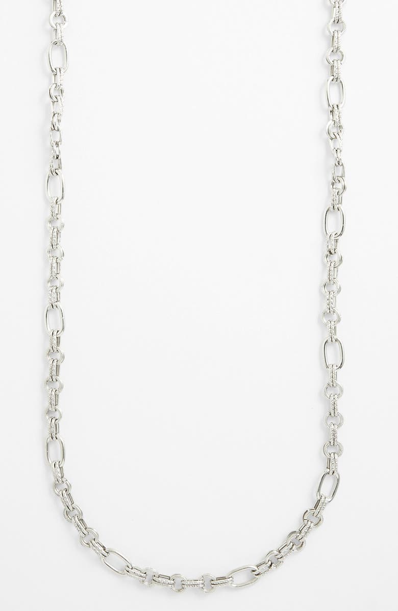 Nordstrom Long Textured Link Necklace, Alternate, color,