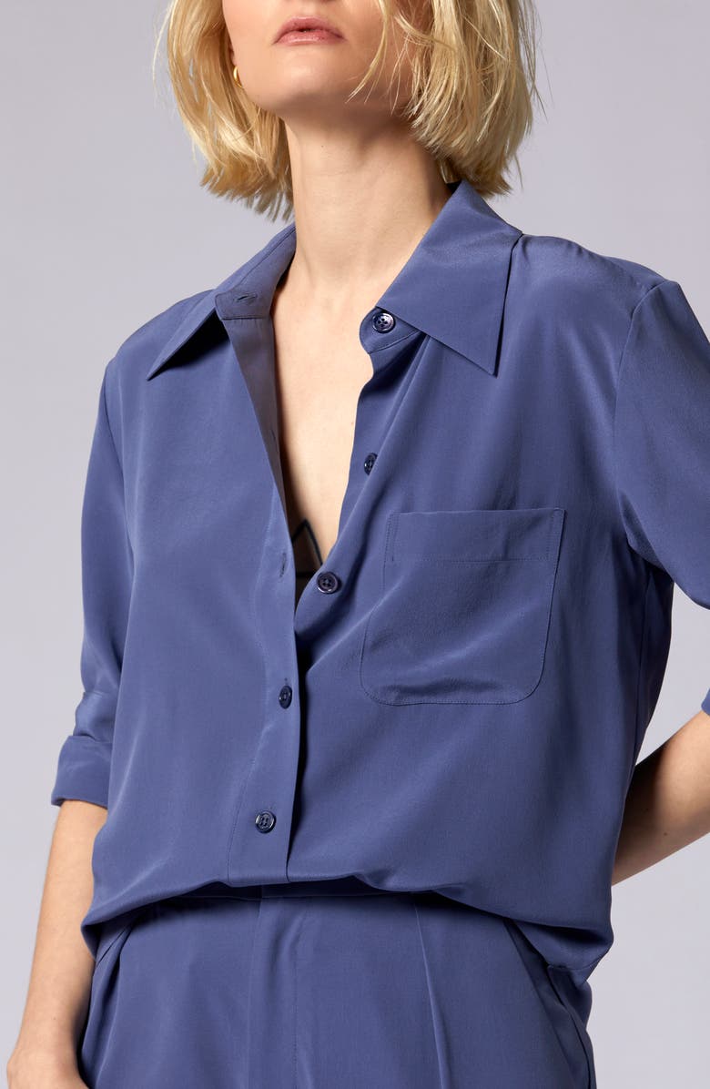 Equipment Quinne Silk Button-Up Shirt, Alternate, color,