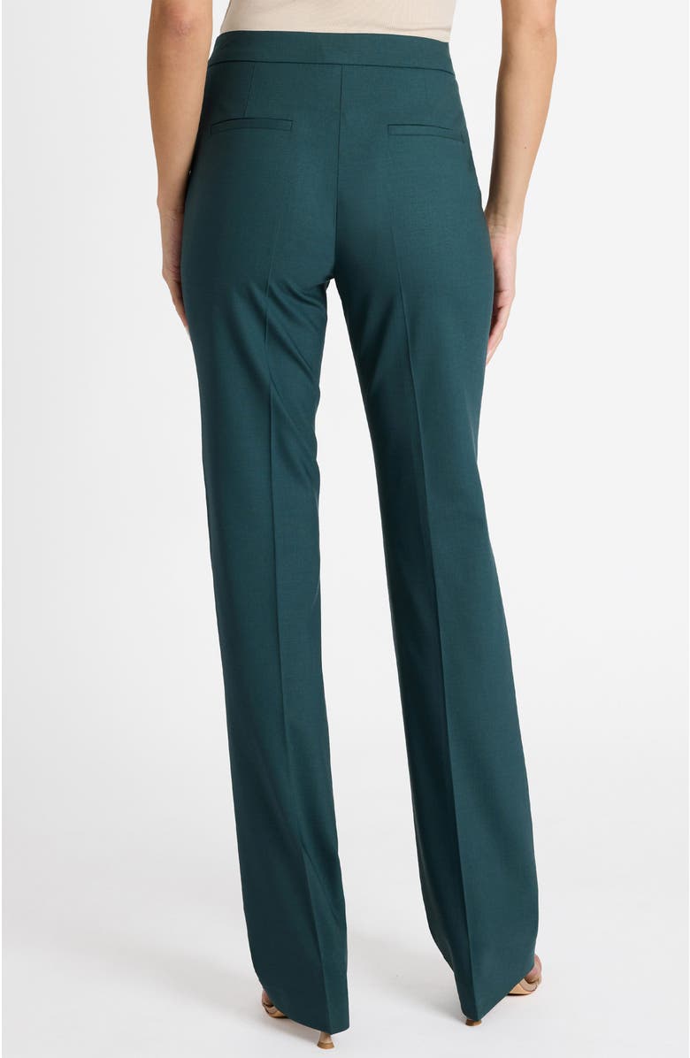 Santorelli Amara Wool Stretch Straight Leg Pant, Alternate, color, Steel Teal