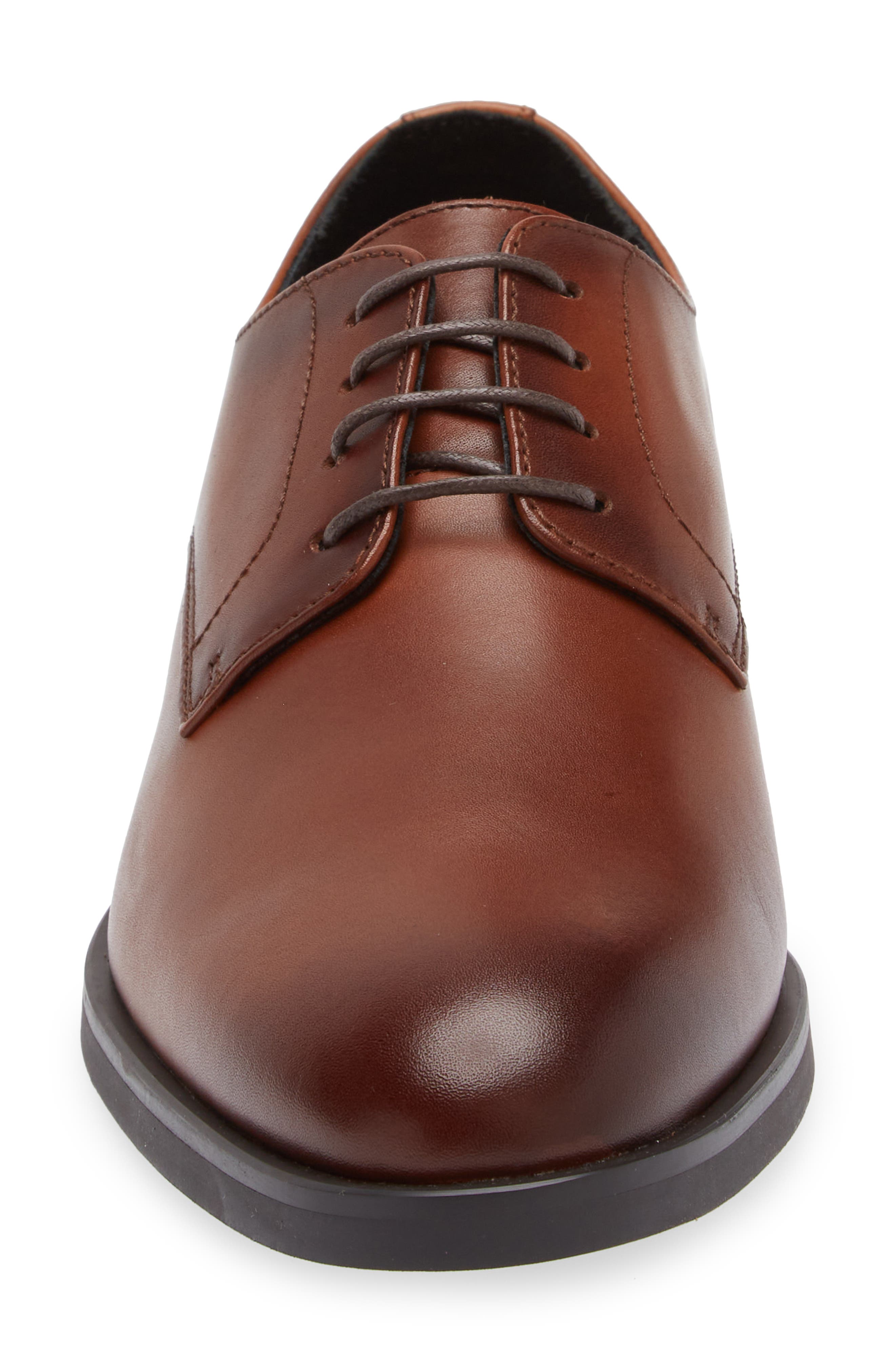 Emmett Plain Toe Derby, Alternate, color, BROWN OCHRE