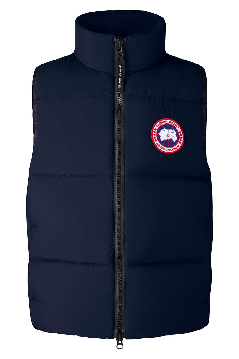 Lawrence Water Repellent 750 Fill Power Down Puffer Vest, Alternate, color, ATLANTIC NAVY