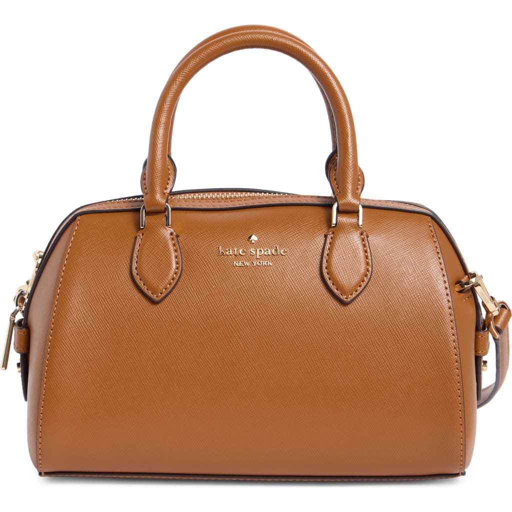 Kate Spade New York Madison Saffiano Leather Small Satchel In Brown