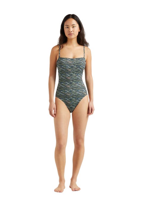 Women's Pearl Jersey Bustier One-Piece Swimsuit