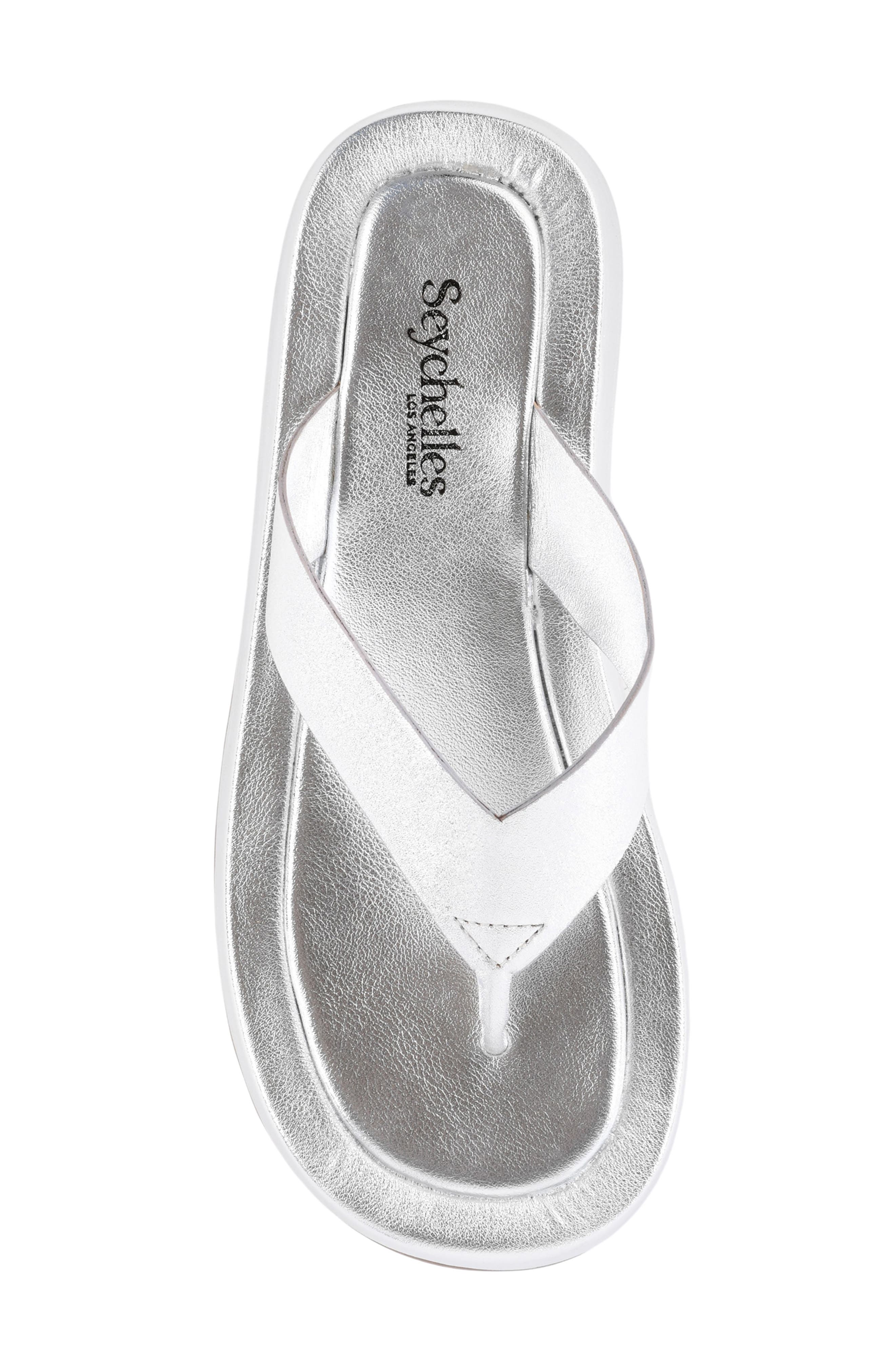 Seychelles Nautical Flip Flop, Alternate, color, Silver
