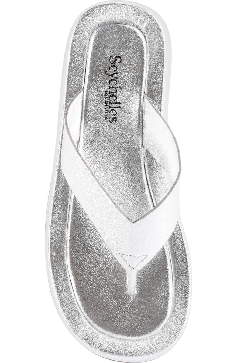 Seychelles Nautical Flip Flop, Alternate, color, Silver