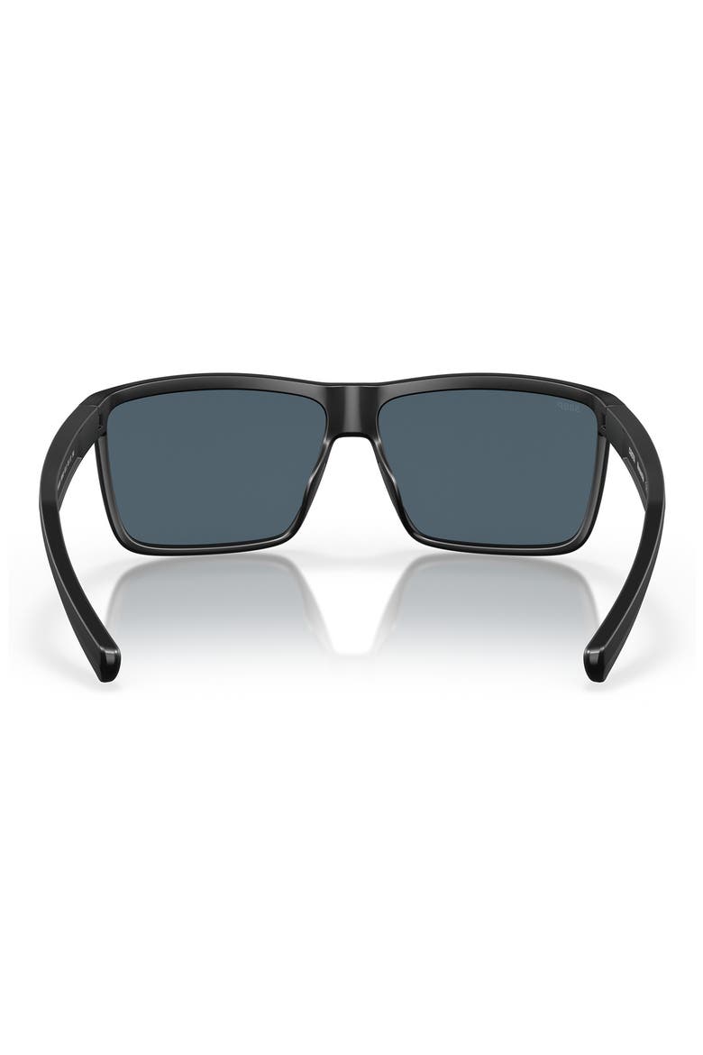 Rinconcito 60mm Square Polarized Sunglasses, Alternate, color, 11 MATTE BLACK / GRAY 580P