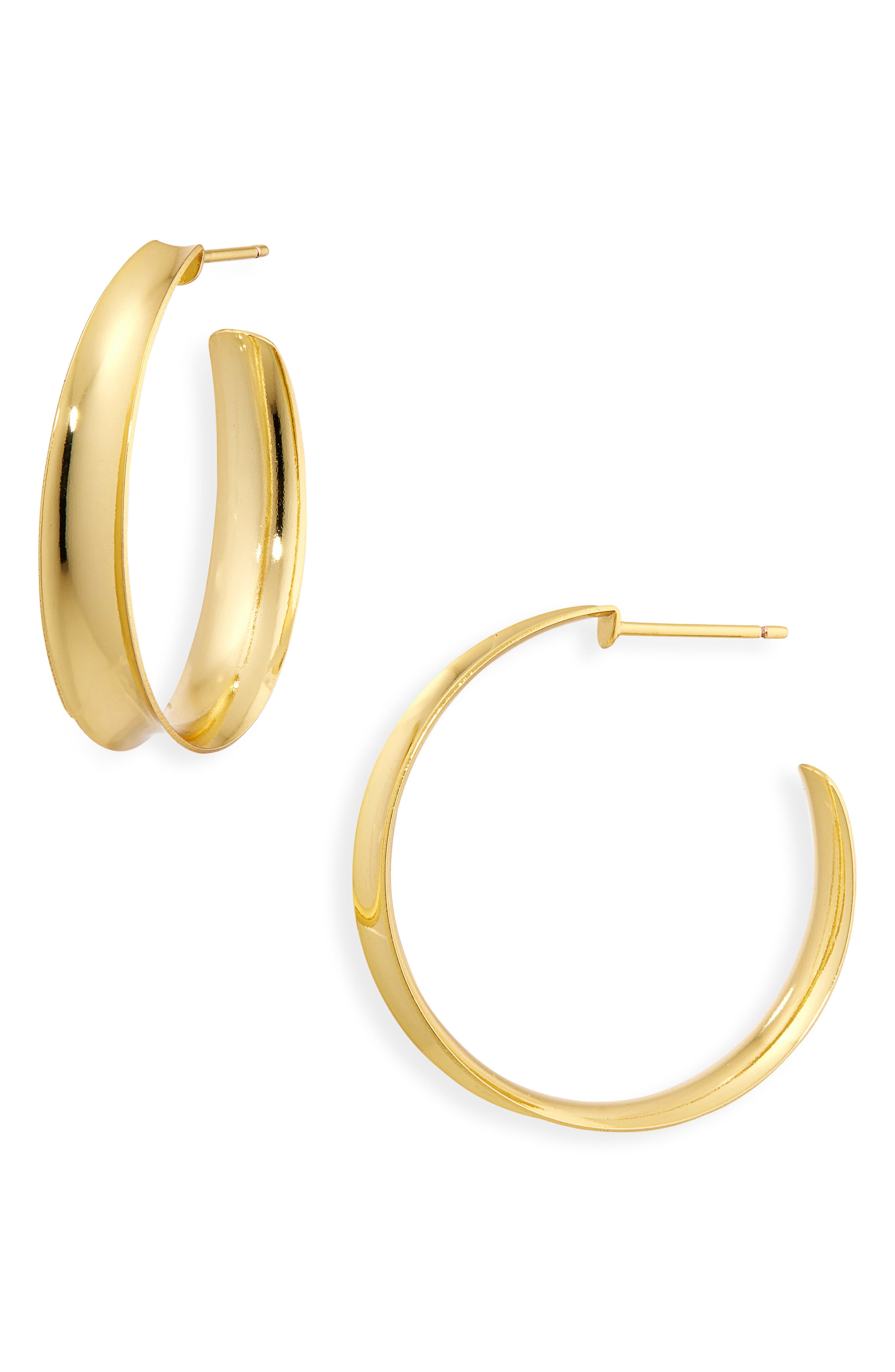ARGENTO VIVO Concave Hoop Earrings