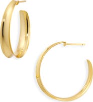 ARGENTO VIVO Concave Hoop Earrings