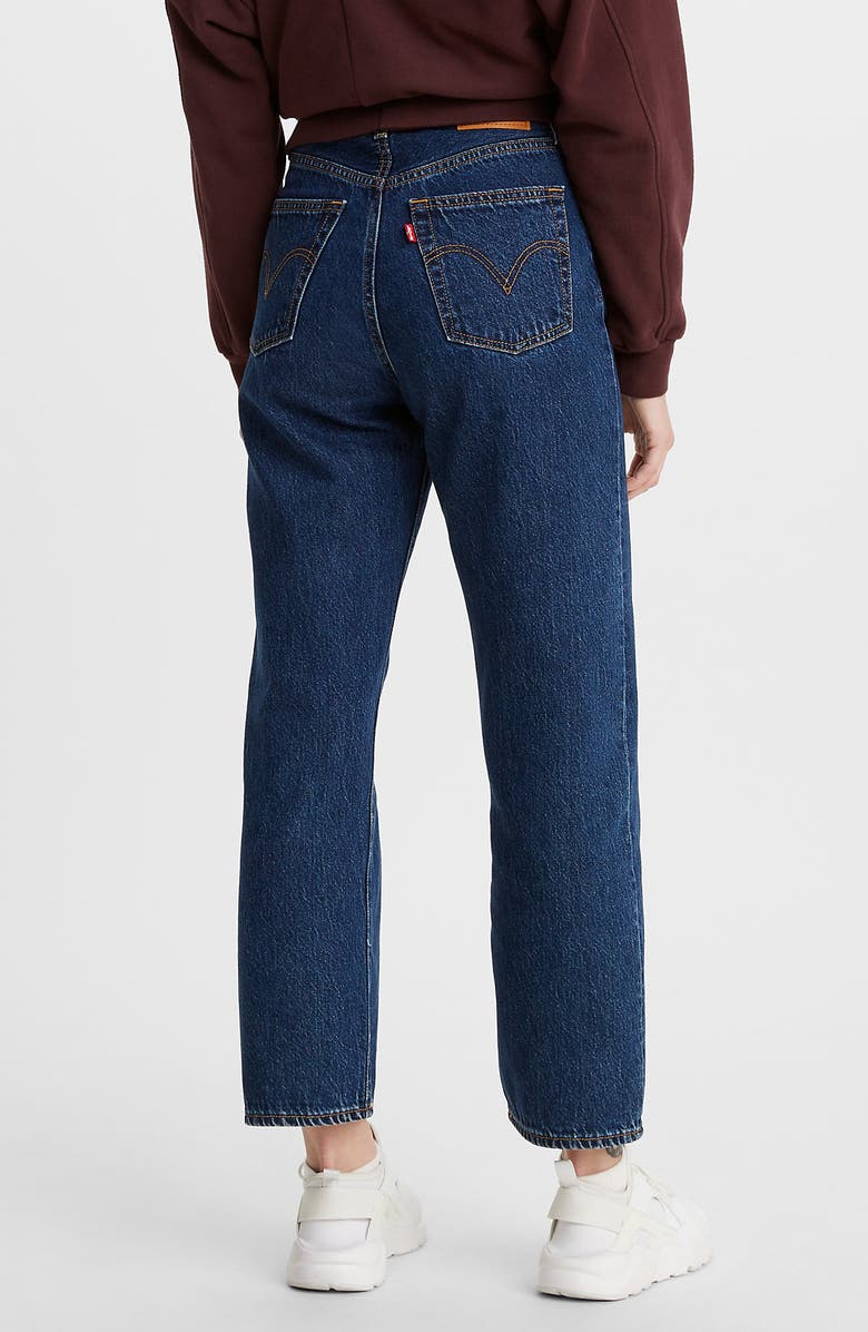 Levi's<sup>®</sup> Levi’s<sup>®</sup> Ribcage High Waist Ankle Straight Leg Jeans, Alternate, color,