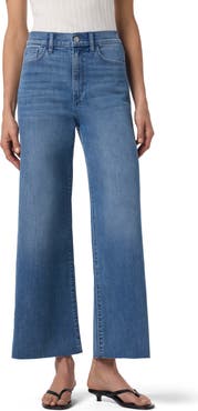 Joe's Raw Hem Ankle Wide Leg Jeans