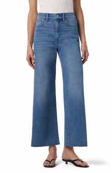 Joe's Raw Hem Ankle Wide Leg Jeans