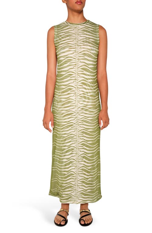 The Lulo Project Salty Sleeveless Maxi Dress In Green