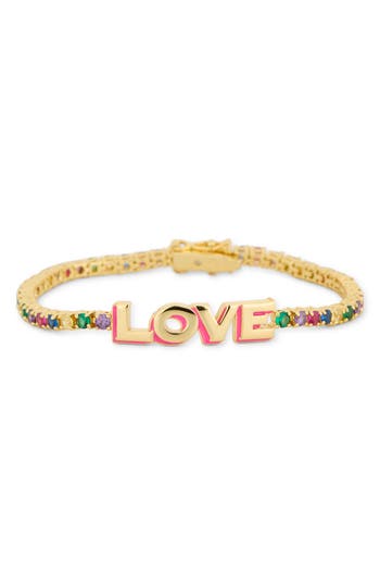 Kate Spade New York Like Magic Love Tennis Bracelet In Multi