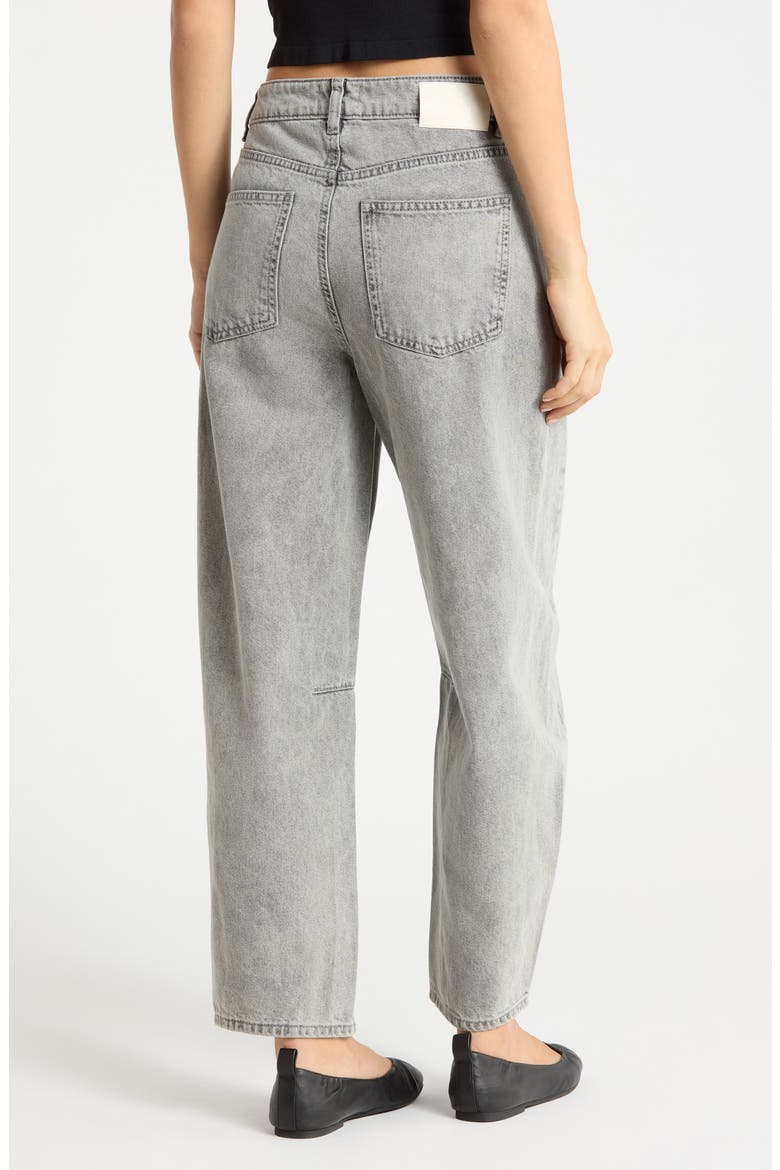 Miro High Waist Ankle Barrel Jeans, Alternate, color, STORM CLOUD