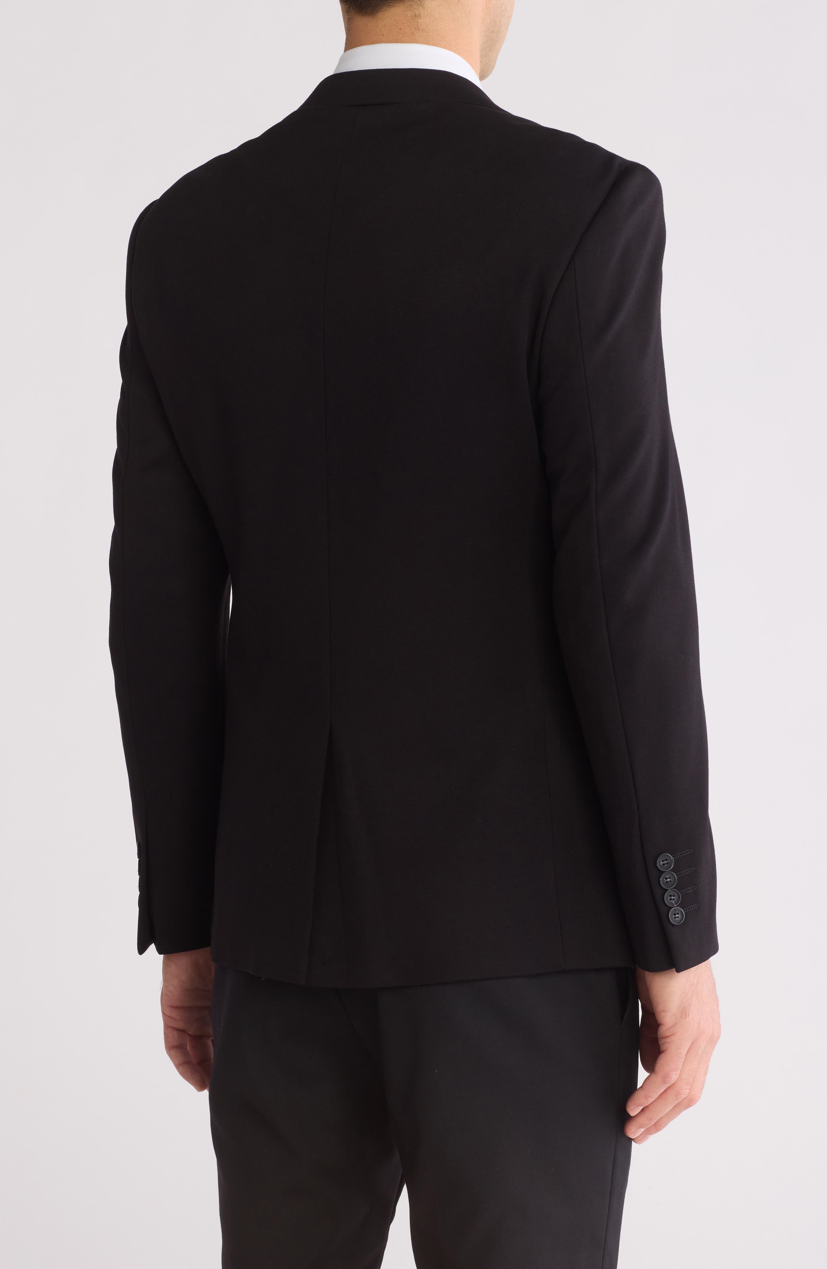 Slim Fit Knit Blazer - image 2