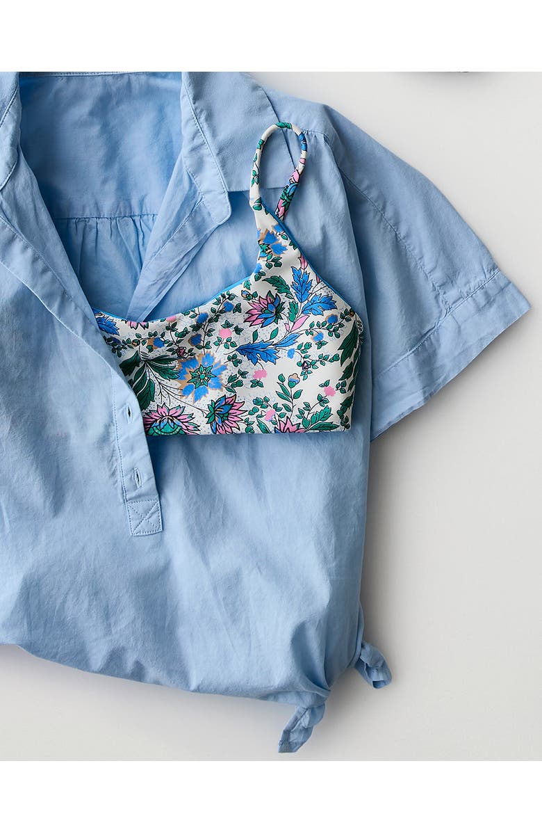 Carve Designs Escondido Compression Reversible Top, Alternate, color, Lagoon/Cloud Multifloral