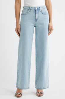 Mid Rise Wide Leg Jeans