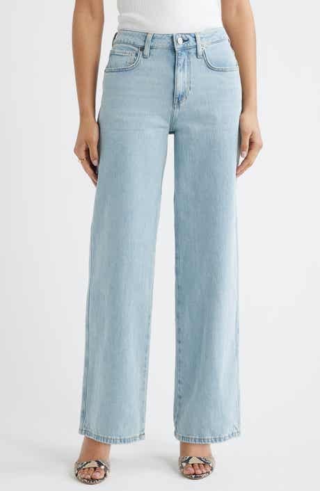 Mid Rise Wide Leg Jeans