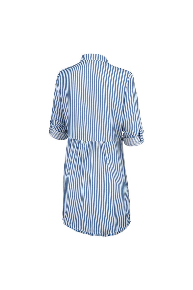 Women's Tommy Bahama Light Blue Texas Longhorns Chambray Stripe Cover-Up Shirt Dress, Alternate, color, Light Blue