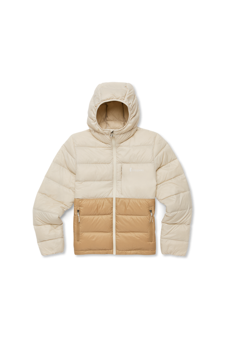 Fuego Max Down Hooded Jacket - Women's, Alternate, color, Bronze/Deep Sea