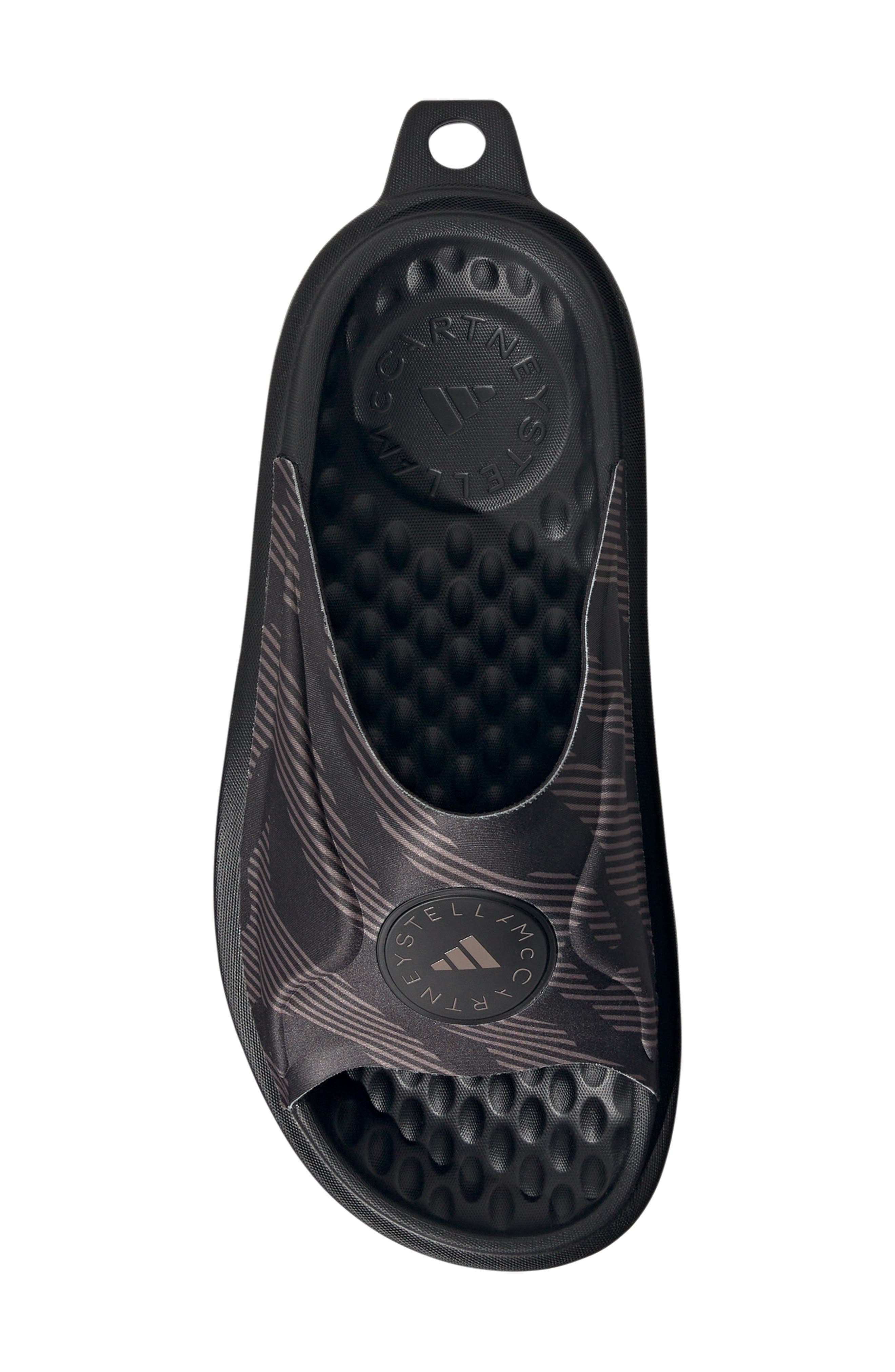 adidas by Stella McCartney ASMC Slide Sandal, Alternate, color, Black