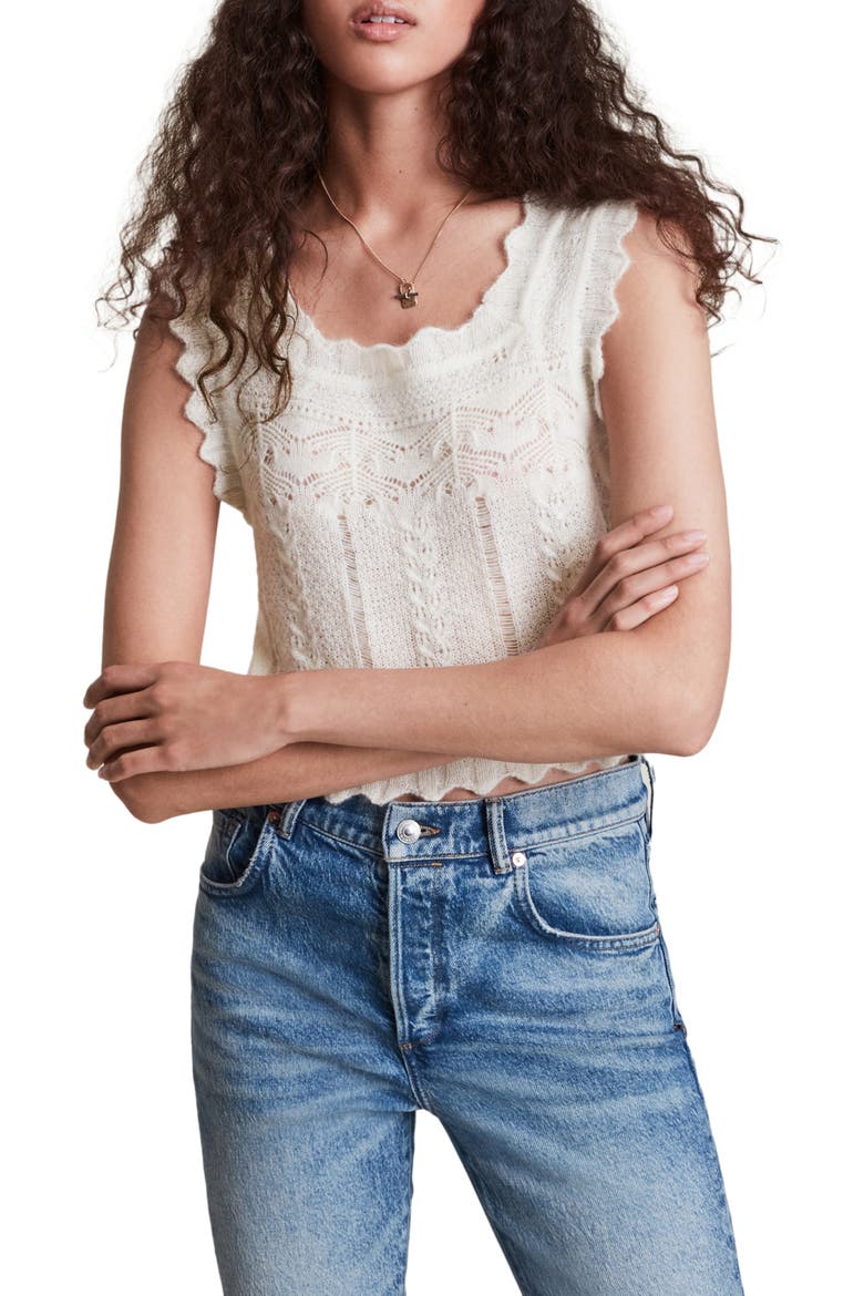 Vanessa Crop Sweater Tank, Alternate, color, CHALK WHITE