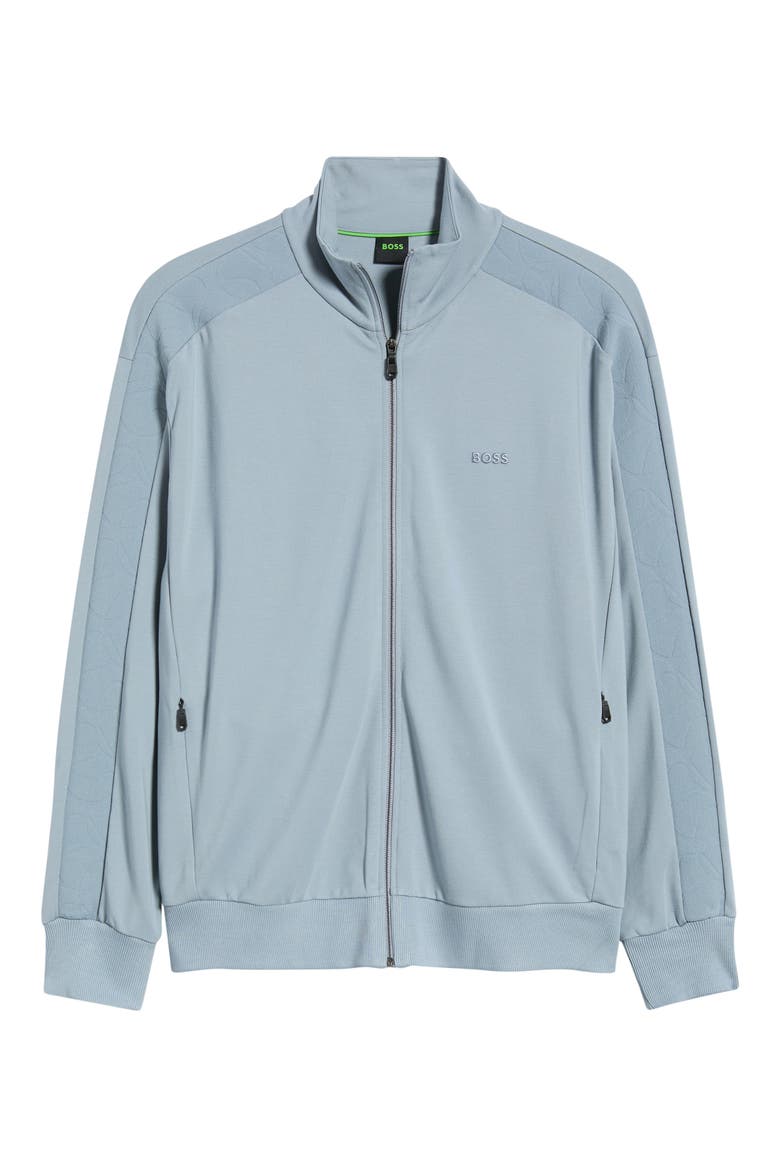 Union Tape Full Zip Sweatshirt, Alternate, color, DARK GREY