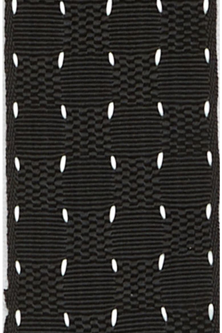 Formal Suspenders, Alternate, color, BLACK- WHITE POINTED GRID