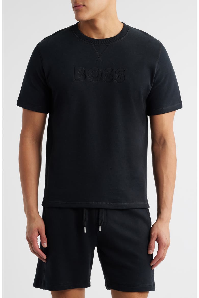 David Lounge T-Shirt, Main, color, BLACK