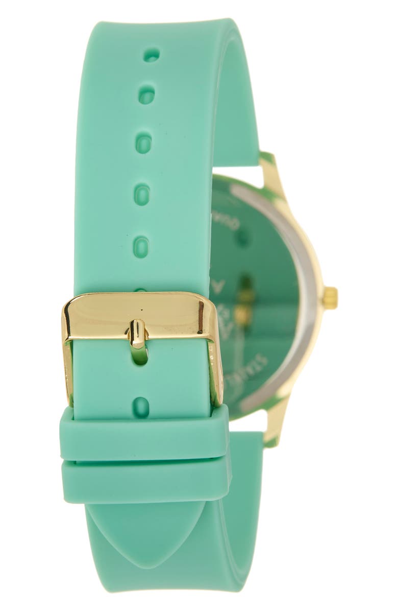 AMERICAN EXCHANGE Silicone Strap Watch & Bracelets Set, 38mm, Alternate, color, 