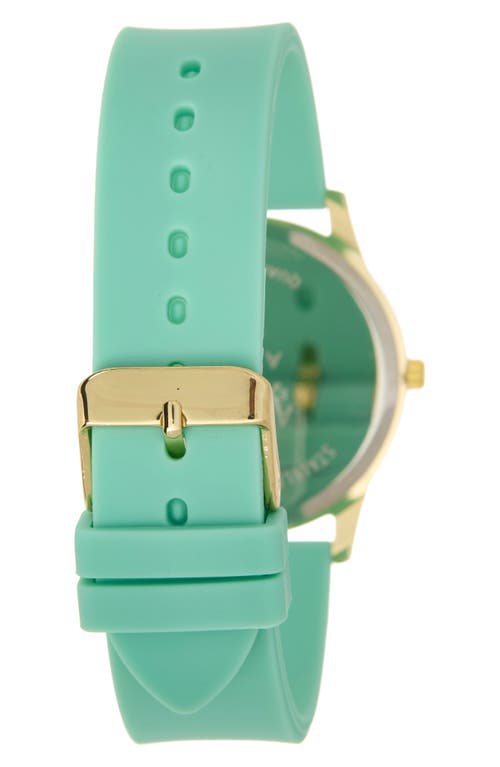 American Exchange Silicone Strap Watch & Bracelets Set, 38mm In Blue