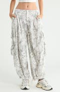 Free People Charmer Floral Cotton Blend Utility Pants