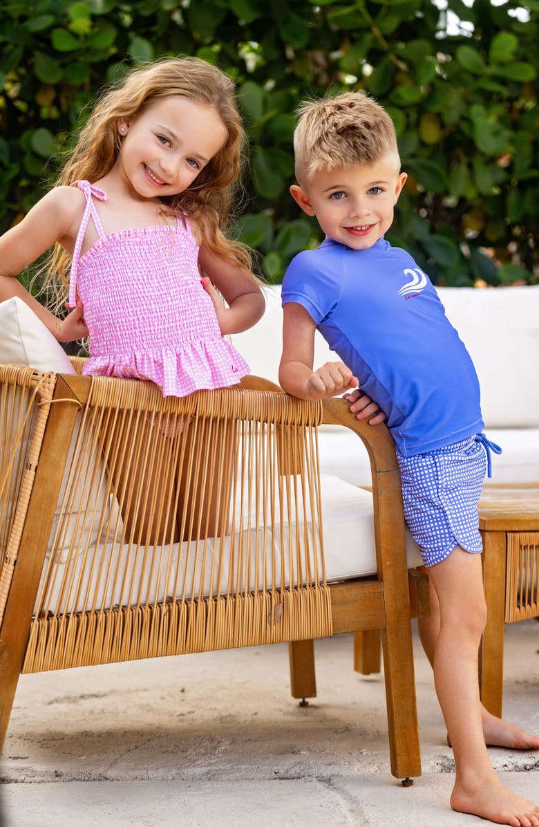 NoggiWear Gingham One Piece Swimsuit, Alternate, color, Blue