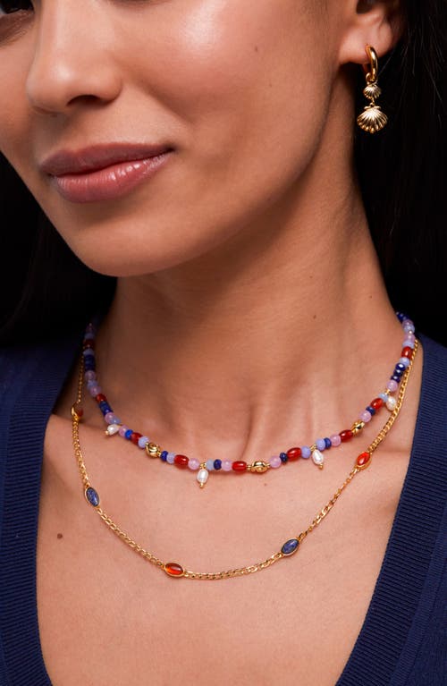 Estella Bartlett Multi Bead Sea Shell And Pearl In Multi