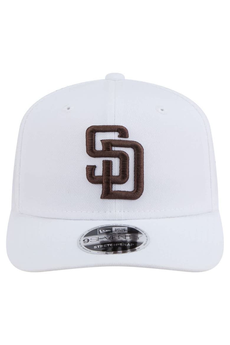 Men's New Era White San Diego Padres COOLERA 9SEVENTY Adjustable Hat, Alternate, color, White