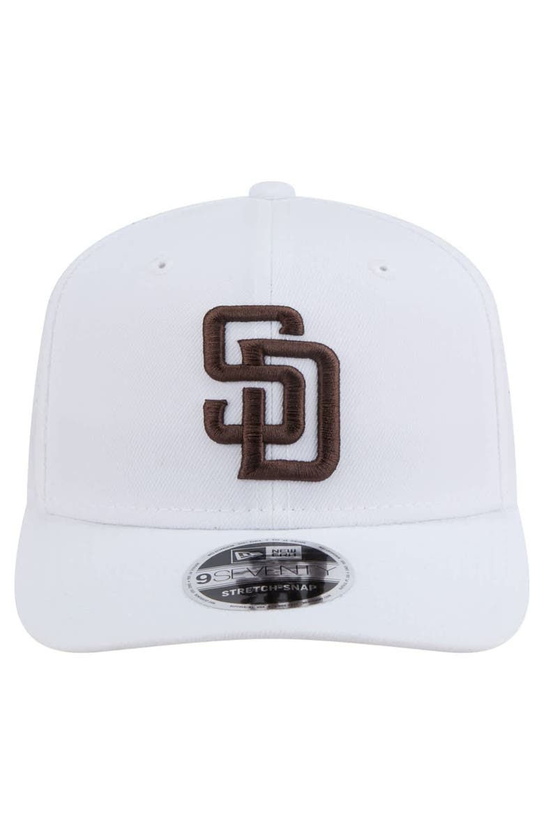 New Era Men's New Era White San Diego Padres COOLERA 9SEVENTY Adjustable Hat, Alternate, color, White