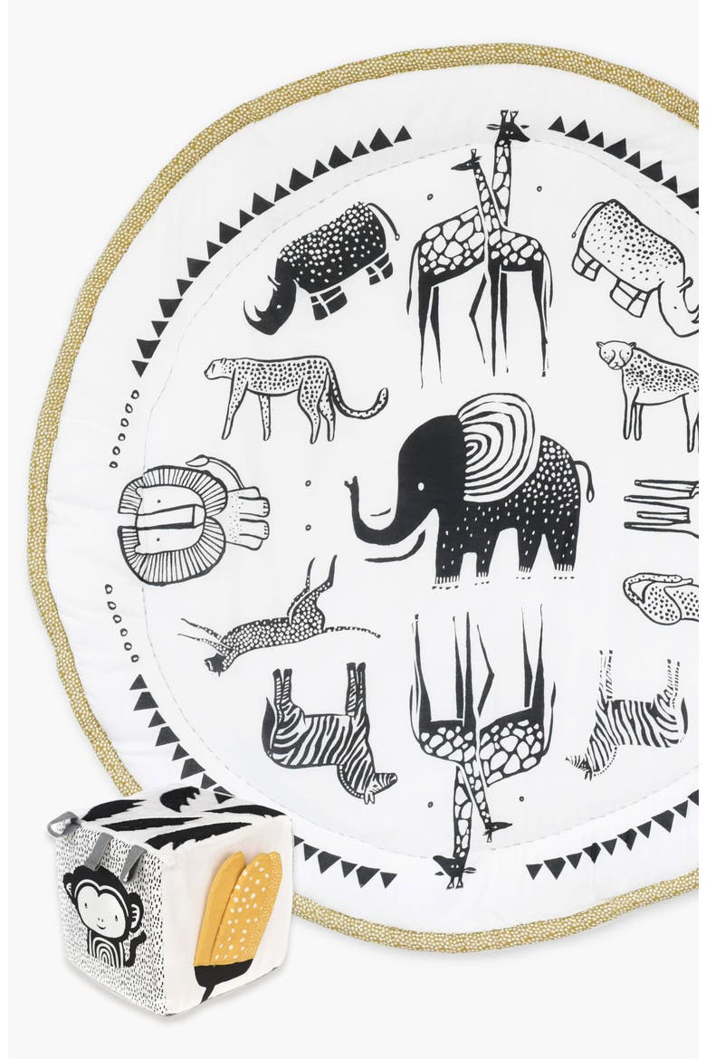 Safari Themed Playmat and Soft Block Bundle, Main, color, Safari