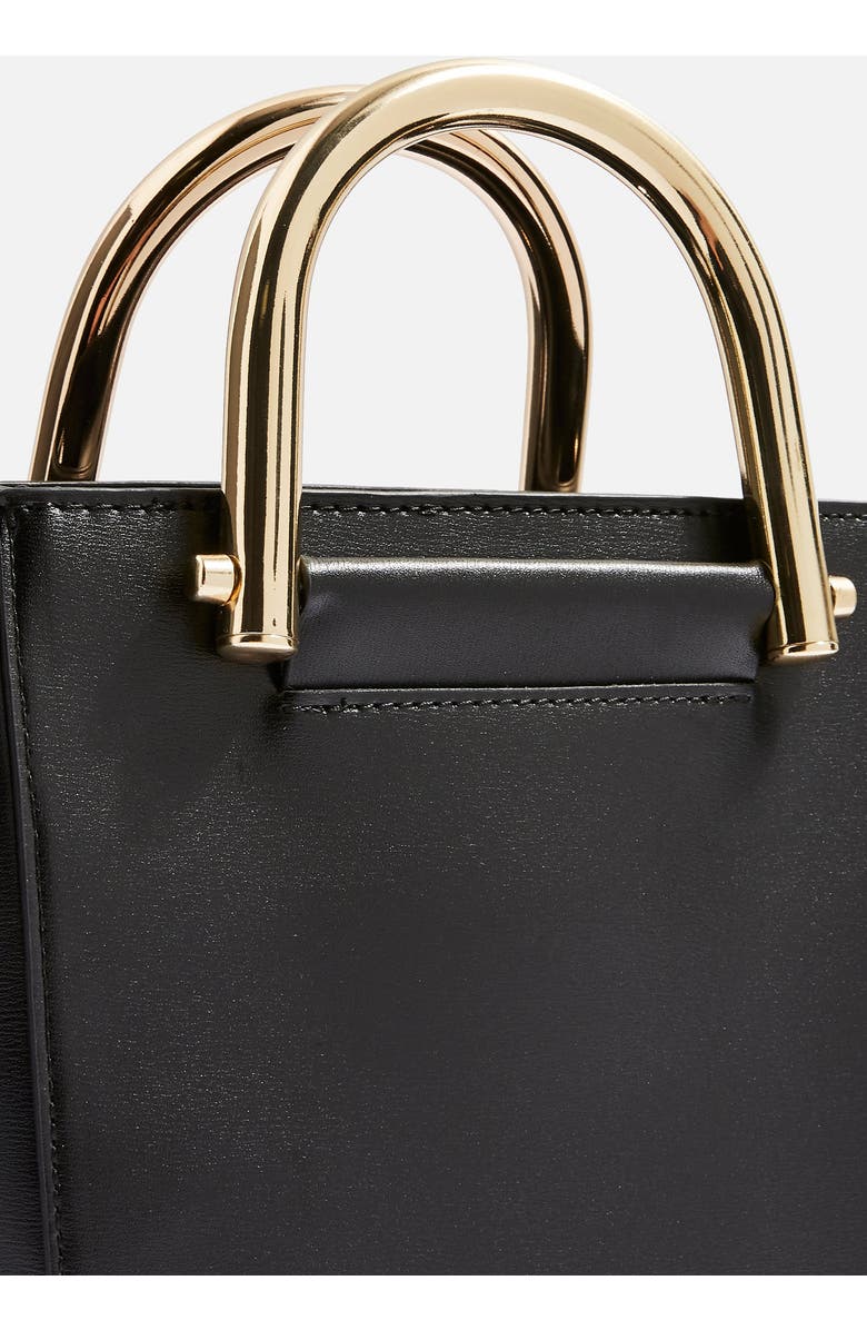 Topshop Lacey Metal Top Handle Shoulder Bag, Alternate, color,