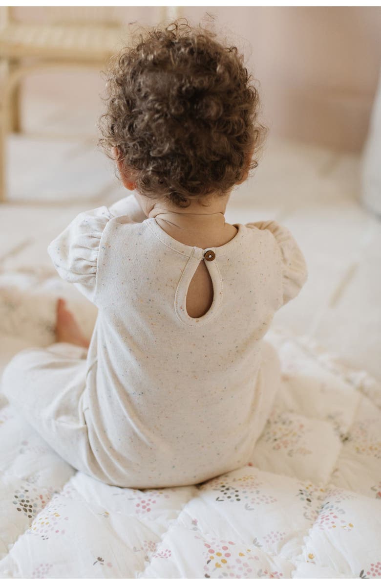 Pehr Confetti Ruffle Organic Cotton Romper, Alternate, color,