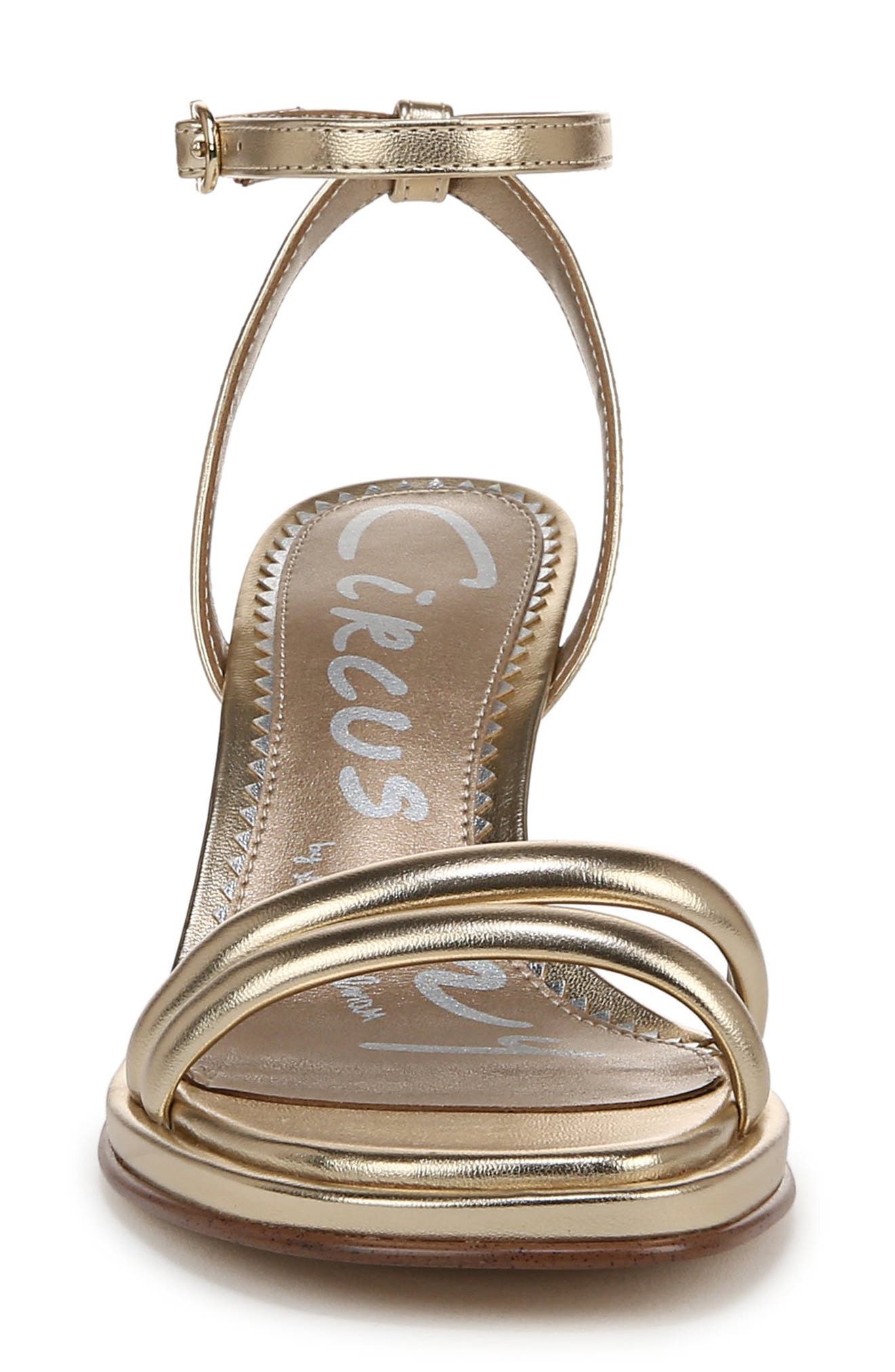 Holly Ankle Strap Sandal, Alternate, color, GOLD LEAF