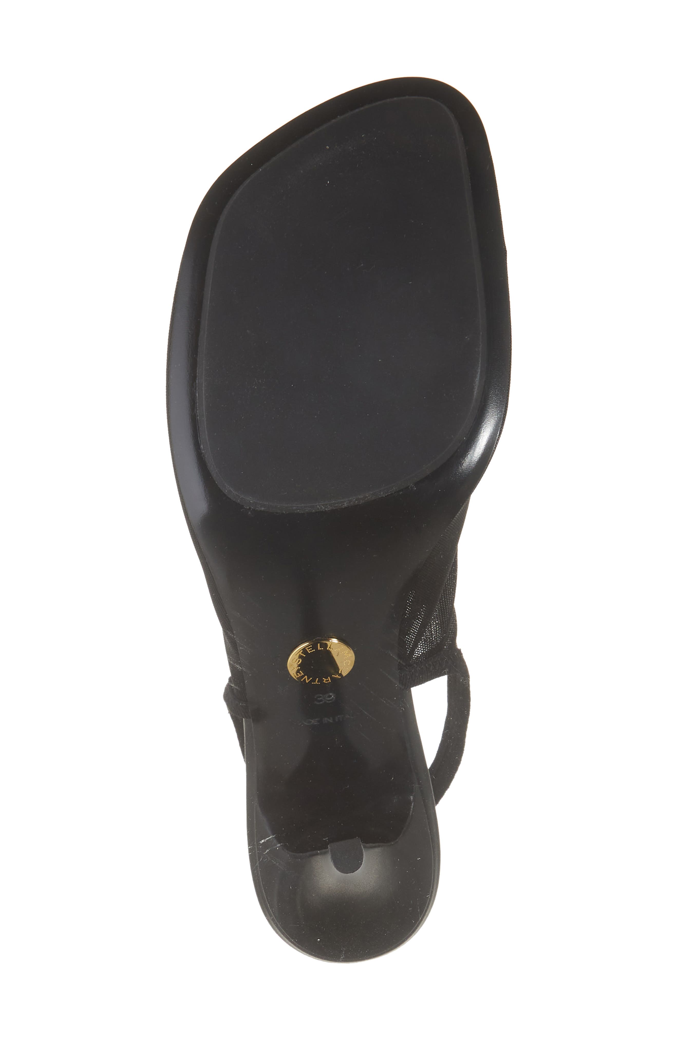 Stella McCartney Stretch Mesh Slingback Pump, Alternate, color, Black
